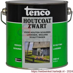 Tenco Houtcoat houtcoating teervrij zwart 2.5 L blik - H40710159 - afbeelding 1