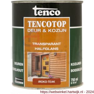 Tencotop houtbeschermingsbeits Deur en Kozijn transparant halfglans Iroko Teak 0,75 L blik - H40710221 - afbeelding 1