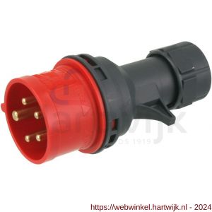 ABL krachtstekker 4-polig A 16 A twist montage rood - H50400982 - afbeelding 1