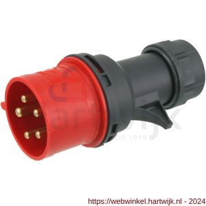 ABL krachtstekker 4-polig A 32 A twist montage rood - H50400983 - afbeelding 1