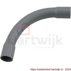 Pipelife bocht PVC slagvast diameter 5/8 inch grijs set 5 stuks - H50401019 - afbeelding 1
