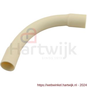 Pipelife bocht PVC slagvast diameter 3/4 inch crème set 3 stuks - H50401020 - afbeelding 1
