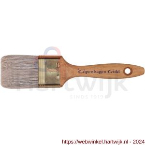 Copenhagen Gold platte kwast Acryl 1,5 inch Chinees wit varkenshaar - H50400216 - afbeelding 1