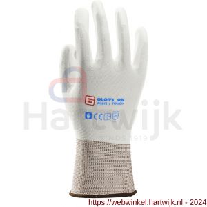Glove On White Touch handschoen maat 9 L wit - H50400069 - afbeelding 1