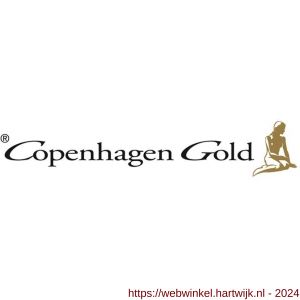 Copenhagen Gold platte kwast Acryl 2,5 inch Chinees wit varkenshaar - H50400217 - afbeelding 2
