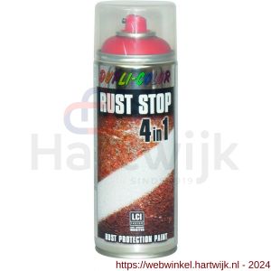 Dupli-Color roestbeschermingslak Rust Stop RAL 3000 vuurrood 400 ml - H50702703 - afbeelding 1