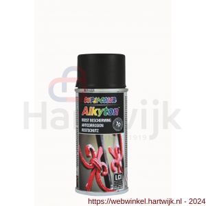 Dupli-Color roestbeschermingslak Alkyton RAL 9005 mat 150 ml spuitbus - H50702646 - afbeelding 1