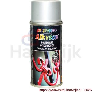 Dupli-Color roestbeschermingslak Alkyton RAL 9006 hoogglans 150 ml spuitbus - H50702643 - afbeelding 1