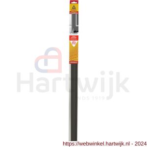 Deltafix dorpelstrip met borstel zelfklevend zwart kunststof 1.10 m x 40x20 mm - H21904409 - afbeelding 1