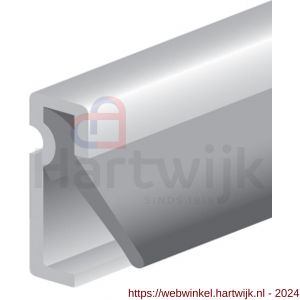 Deltafix tochtprofiel inbouw acrylbestendig aluminium 2.40 m x 16x6 mm - H21903866 - afbeelding 1