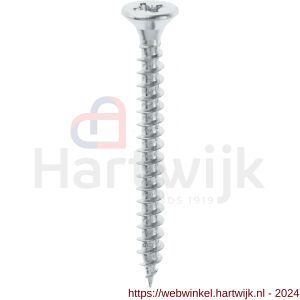 Private-Label spaanplaatschroef platkop-kruiskop verzinkt 5.0x45 mm doos 200 stuks - H21905140 - afbeelding 1