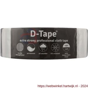 D-Tape ducttape zelfklevend extra kwaliteit permanent grijs 50 m x 50x0.32 mm - H21902784 - afbeelding 1