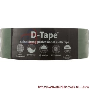 D-Tape ducttape zelfklevend extra kwaliteit permanent groen 50 m x 50x0.32 mm - H21902788 - afbeelding 1