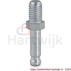 Tente meubelwielstift zakje 4 stiften met draad verzinkt M10x8 mm - H21904986 - afbeelding 1