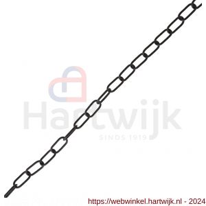 Deltafix sierketting zwart gelakt 60 m 15x2 mm - H21903521 - afbeelding 1
