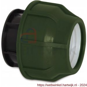 Deltafix eindkap voor tyleen zwart groen 16 mm - H21904412 - afbeelding 1