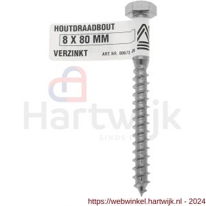Deltafix houtdraadbout verzinkt 5x30 mm DIN 571 - H21900120 - afbeelding 1