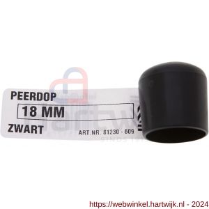 Deltafix peerdop zwart 19 mm - H21904104 - afbeelding 1