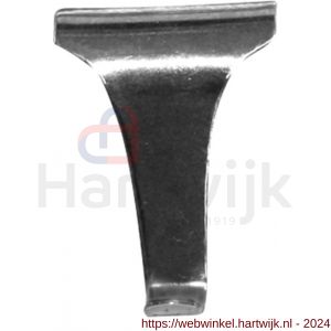 QlinQ schilderijlijsthaak 43 mm vernikkeld set 2 stuks - H40850192 - afbeelding 1