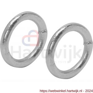 QlinQ gelaste ring 40x6 mm verzinkt set 2 stuks - H40850225 - afbeelding 1