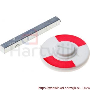QlinQ WC-slot renovatieset plaat rood-wit stift 5 mm - H40850715 - afbeelding 1