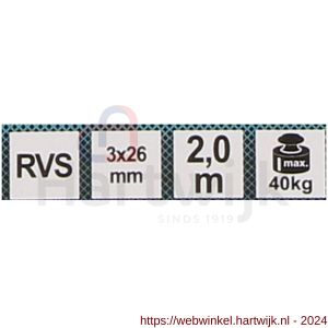 QlinQ voetketting 26x3 mm RVS 2 m - H40850384 - afbeelding 2