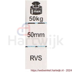 QlinQ karabijnhaak 50 mm ovaal RVS - H40850176 - afbeelding 3