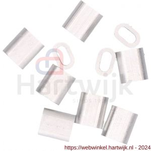 QlinQ persklem 2 mm aluminium set 10 stuks - H40850283 - afbeelding 3