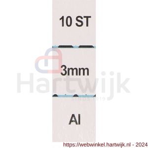 QlinQ persklem 3 mm aluminium set 10 stuks - H40850284 - afbeelding 2
