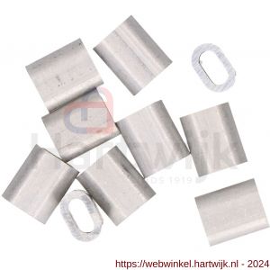QlinQ persklem 3 mm aluminium set 10 stuks - H40850284 - afbeelding 3