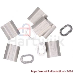 QlinQ persklem 4 mm aluminium set 10 stuks - H40850285 - afbeelding 3