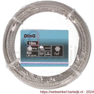 QlinQ staaldraad 3 mm RVS 10 m rol - H40850985 - afbeelding 1