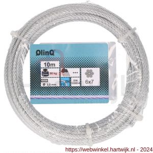 QlinQ staaldraad 3 mm verzinkt 10 m rol - H40850988 - afbeelding 1