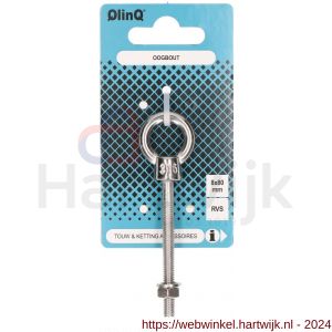 QlinQ oogbout M8x80 mm RVS - H40850235 - afbeelding 1