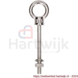 QlinQ oogbout M8x80 mm RVS - H40850235 - afbeelding 2