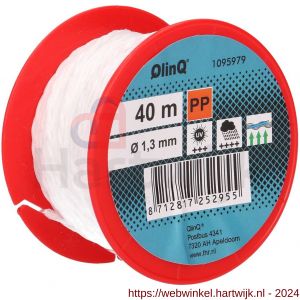 QlinQ multikoord PP 1.3 mm gedraaid rood of wit 40 m rol - H40850140 - afbeelding 4