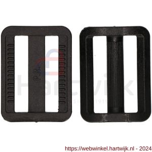 QlinQ textielbandspanner 40 mm zwart set 2 stuks - H40851040 - afbeelding 3
