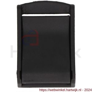 QlinQ textielbandklemsluiting 40 mm zwart set 2 stuks - H40851037 - afbeelding 1