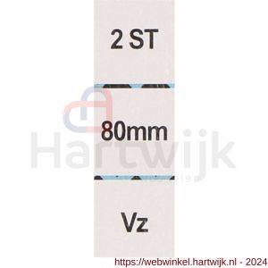 QlinQ koordhouder 80 mm verzinkt set 2 stuks - H40850202 - afbeelding 2