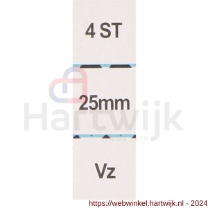 QlinQ broekkram 25 mm vernikkeld set 4 stuks - H40851065 - afbeelding 2