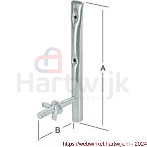 QlinQ wandhaak winterband 197x102 mm verzinkt - H40851043 - afbeelding 2