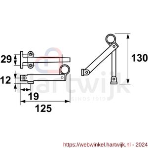 QlinQ klepraamsluiting RVS recht 125 mm - H40850825 - afbeelding 2