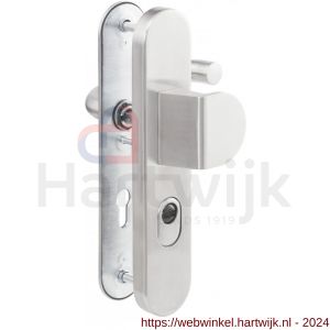 Maasland E-D1102-AGK veiligheids deurbeslag greep-kruk PC 72 aluminium - H11300774 - afbeelding 1