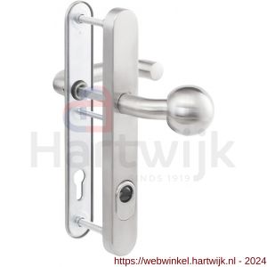 Maasland E-D116-AGK aluminium veiligheids deurbeslag knop-kruk klasse 3 U vorm niet - H11300704 - afbeelding 1