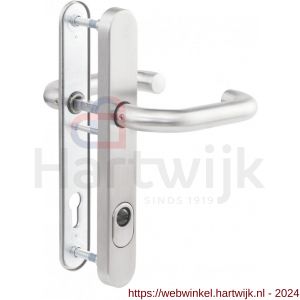 Maasland E-D116-AKK aluminium veiligheids deurbeslag kruk-kruk klasse 3 U vorm niet - H11300727 - afbeelding 1