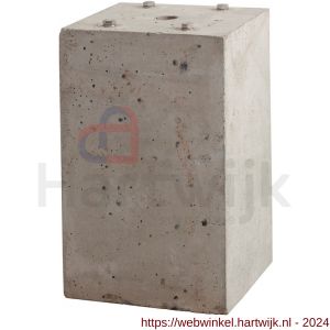 Maasland ZP betonpoer voor zuil Z-RVS 400x253x253 - H11300702 - afbeelding 1