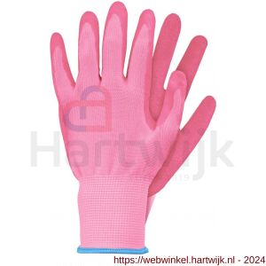 Talen Tools werkhandschoen latex roze maat S - H20500143 - afbeelding 1