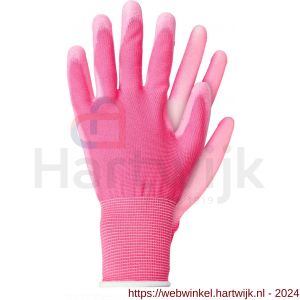 Talen Tools werkhandschoen licht polyester roze maat S - H20500108 - afbeelding 1
