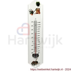 Talen Tools thermometer metaal wit 30 cm - H20500367 - afbeelding 1
