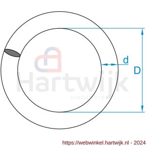 GebuVolco 119 ring dichtgelast 9.00x45 mm ijzer gegalvaniseerd - H50001347 - afbeelding 2